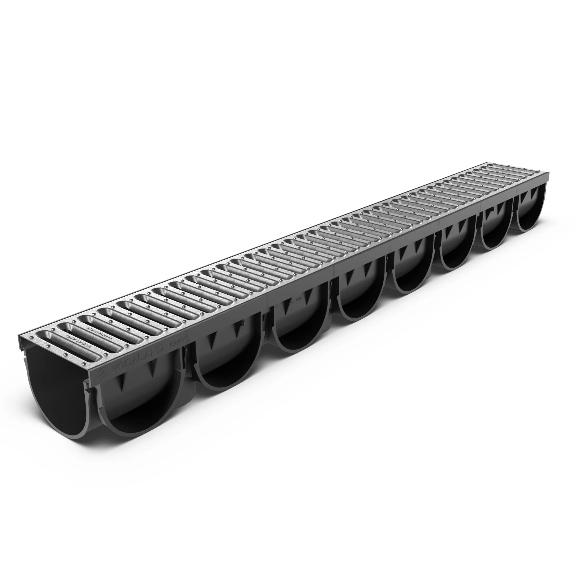 Canal de Plástico Easy 3 con Rejilla de Acero Galvanizado