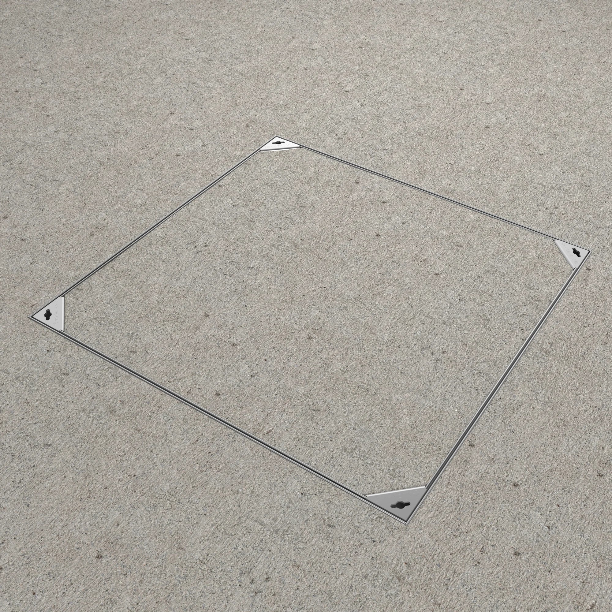 Tapa rellenable 50x50cm EASY de acero galvanizado clase de carga K3