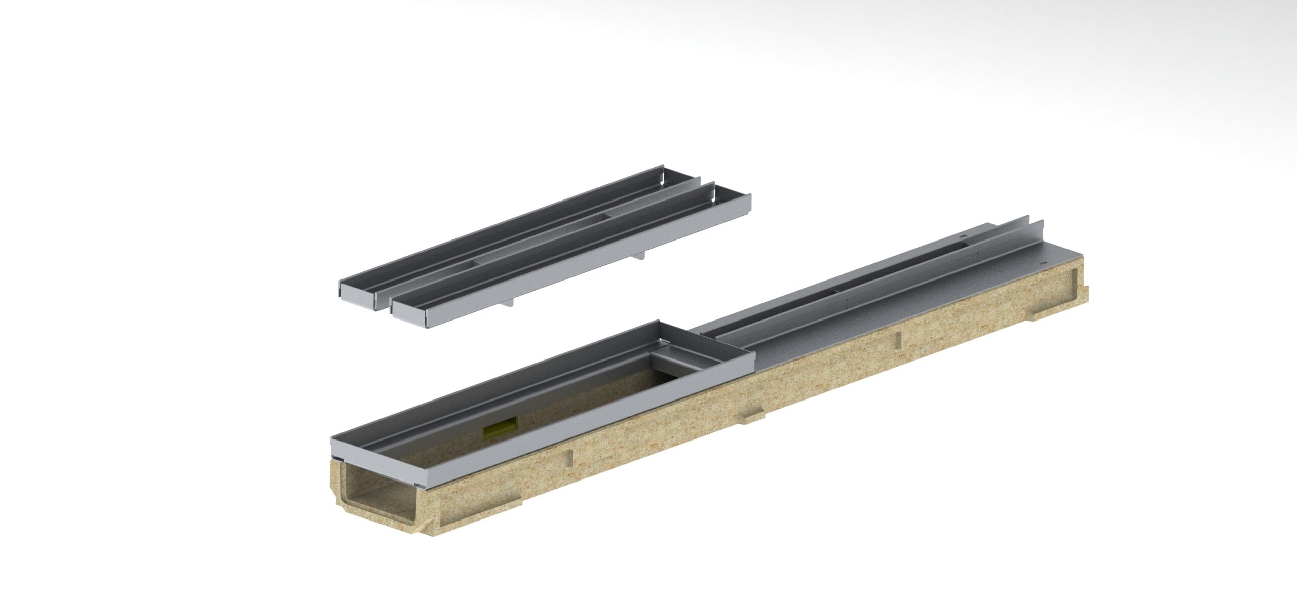 Registro SLOT BASE DN100 de acero inoxidable AISI 304