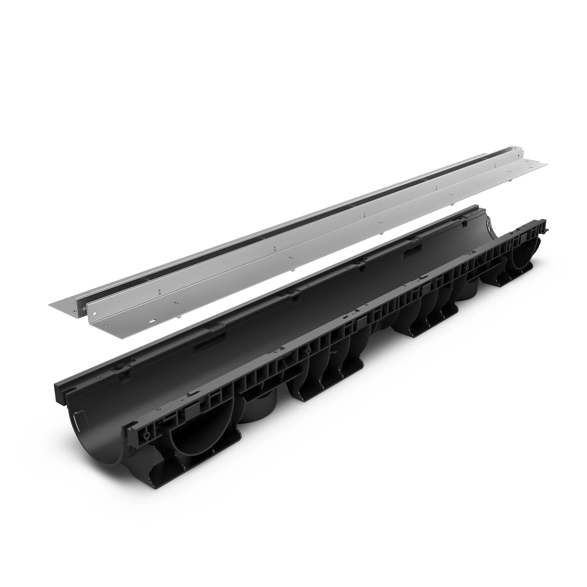 Canal de Plástico BASE DN100 con SLOT H25 de Acero Inoxidable AISI 316