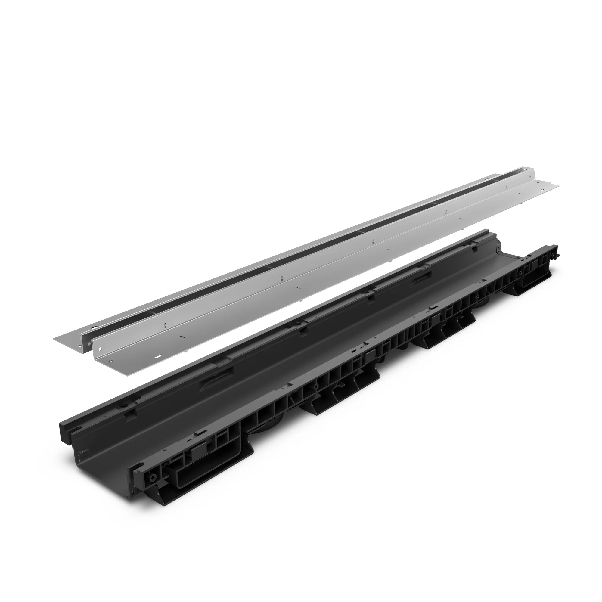 Canal de Plástico BASE DN100 con SLOT H25 de Acero Inoxidable AISI 316