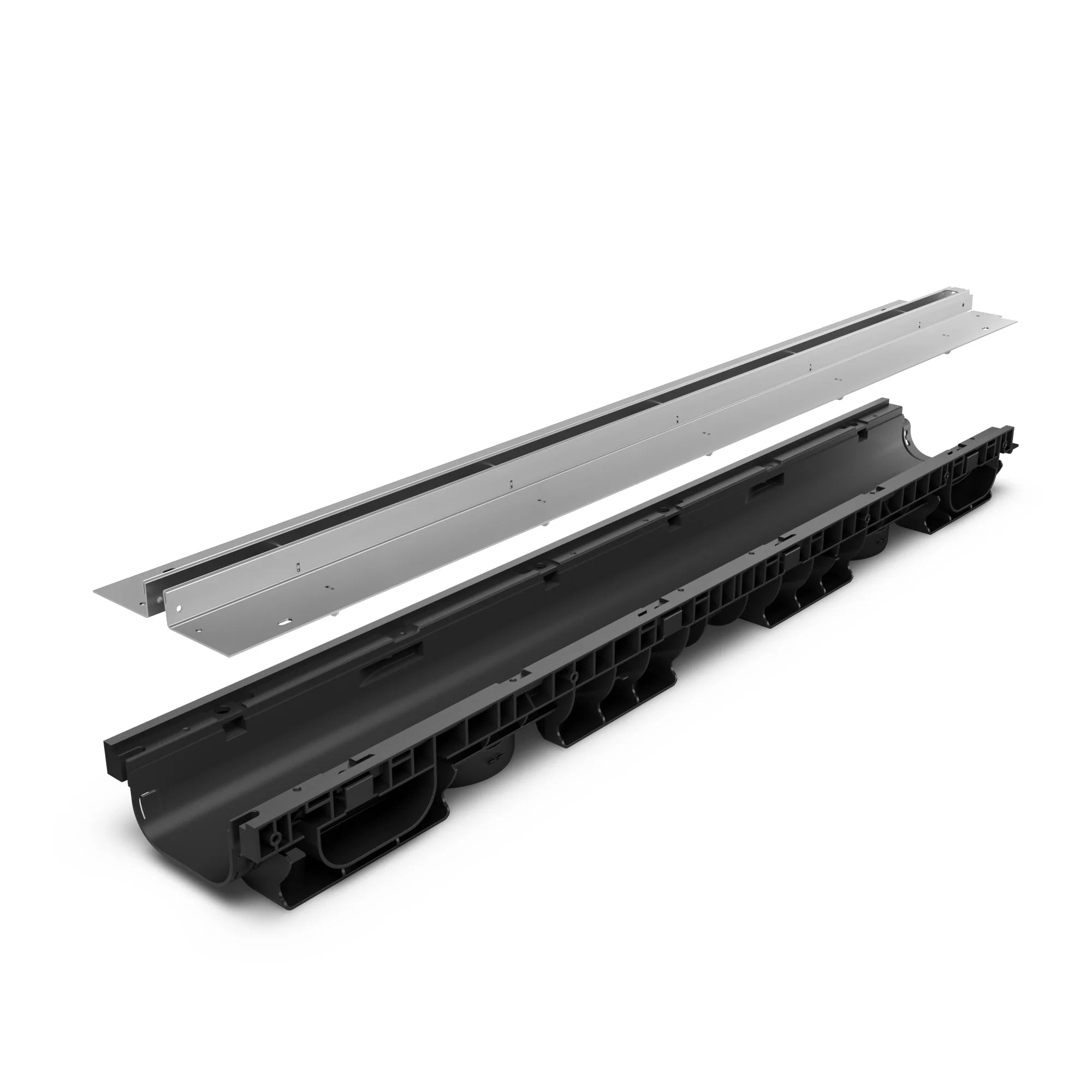 Canal de Plástico BASE DN100 con SLOT H25 de Acero Inoxidable AISI 316