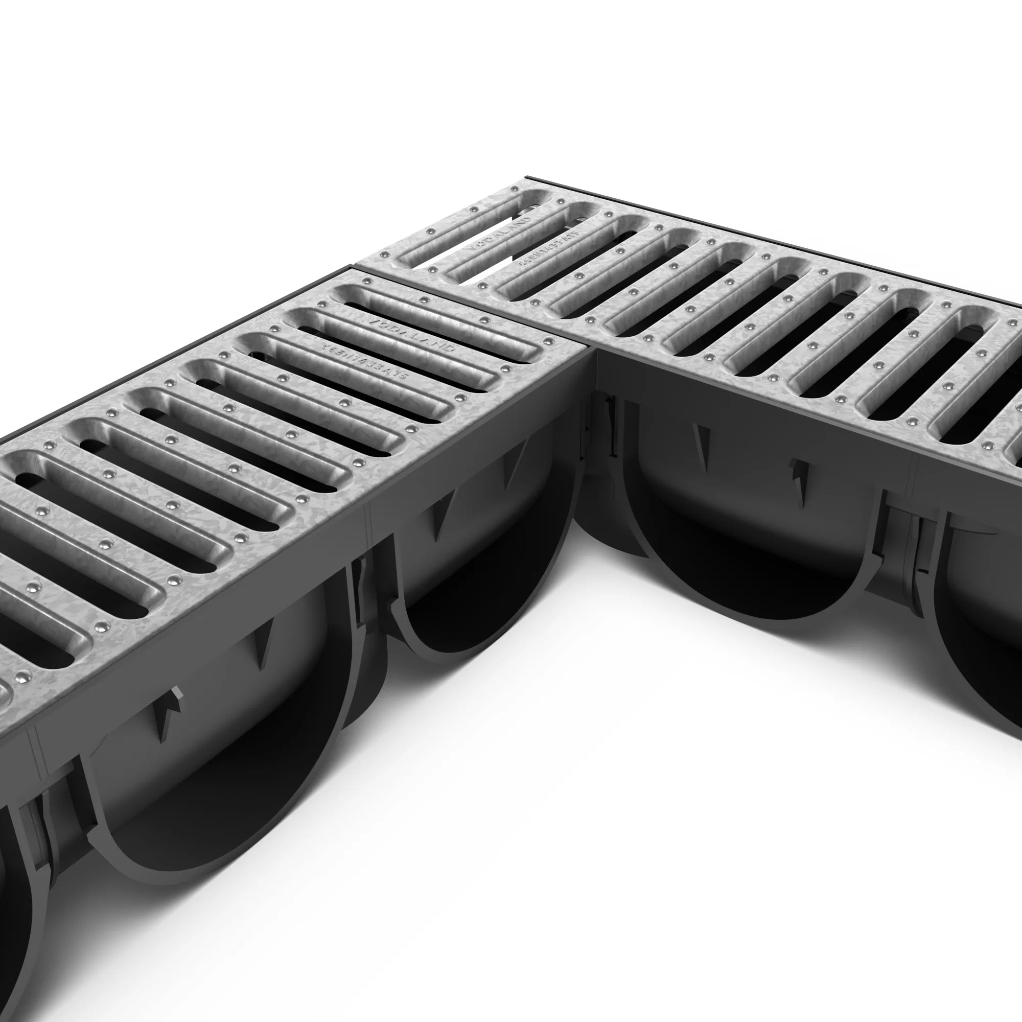 Canal de Plástico Easy 3 con Rejilla de Acero Galvanizado