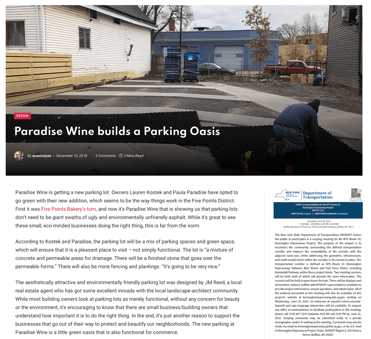 Parking para bodega