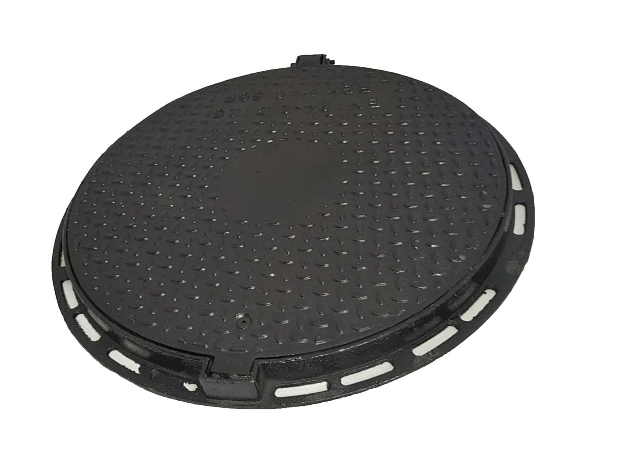 Tapa con marco en fundicion Ø 667mm H40mm clase B125